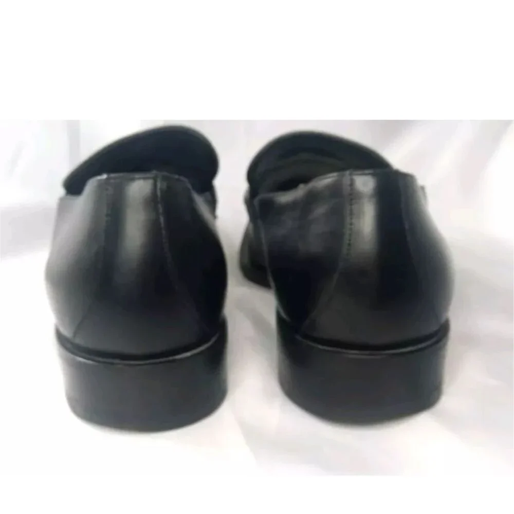 GUCCI Black Leather Horsebit Loafers Men's Shoes Size 8.5 D